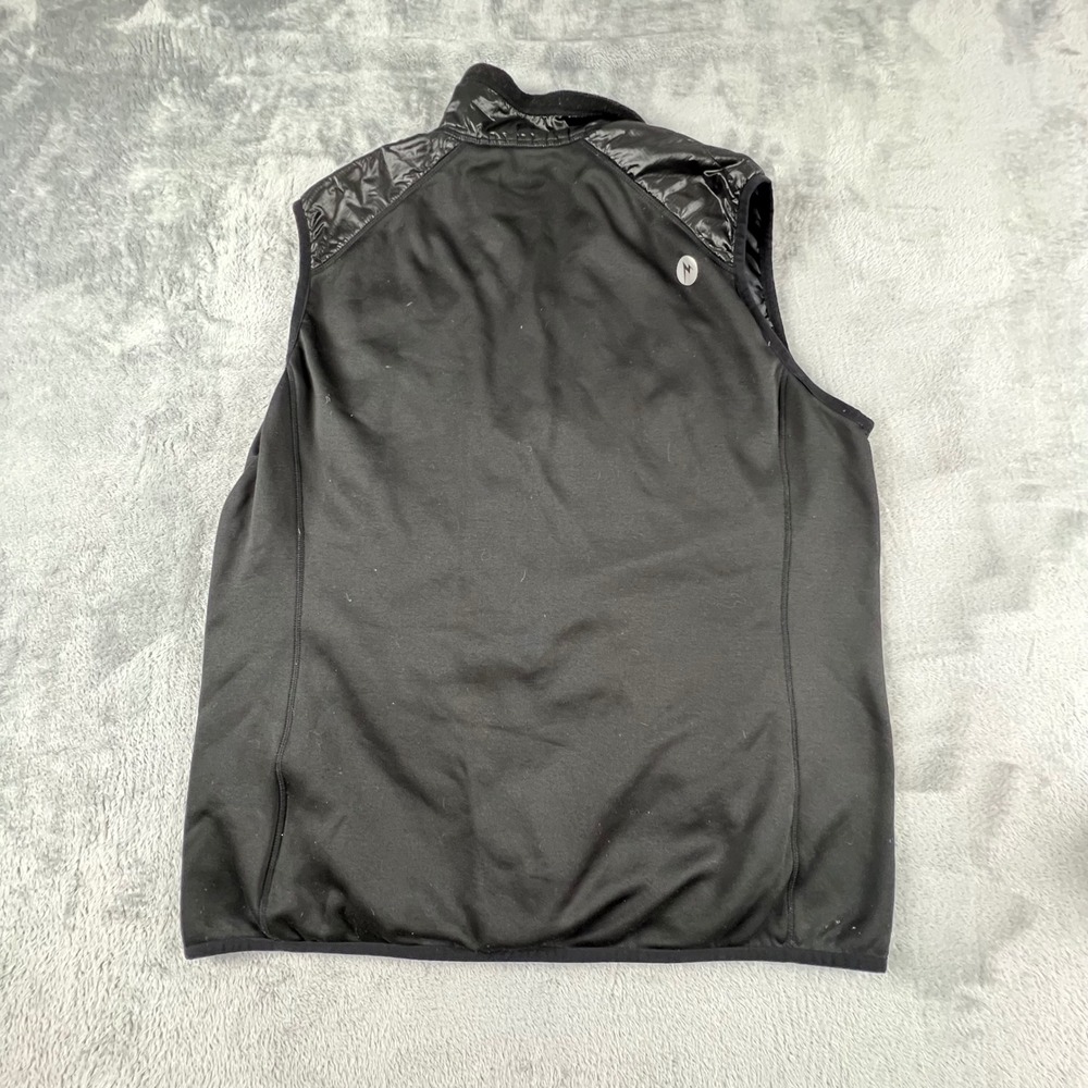 Marmot Polartec Insulated Quilted Puffer Vest Black XL Full Zip Pockets Gorp Ski - Picture 5 of 16
